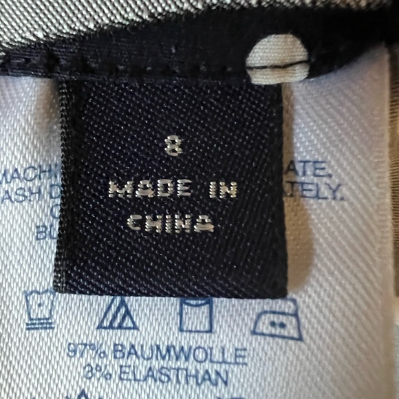 Lands’ End Navy Polka Dot Skirt - Picture 7 of 8